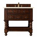 James Martin Vanities Castilian 36in Single Vanity, Aged Cognac w/ 3 CM Eternal Marfil Quartz Top 160-V36-ACG-3EMR